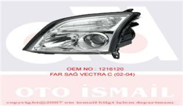 FAR SİNYAL SAĞ VECTRA C 04/02-08/05-KOMBİ 10/03-08/05-SIGNUM 05/03-08/05 ELEKTRİKLİ H7 H7 Marka : HELLA