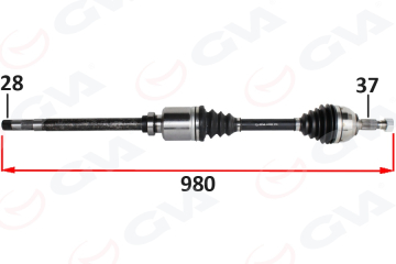 KOMPLE AKS SAG ON FIAT SCUDO 270 2.0 MJT 07- Marka : GVA