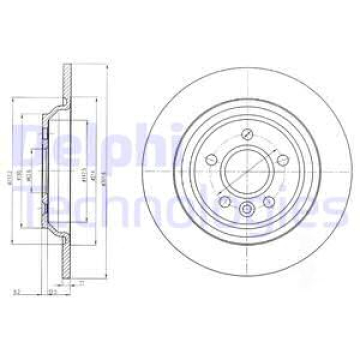 ARKA FREN AYNASI VOLVO S60 II-10 V60 10 V70 08 XC70 07 S80 10 302x5DL Marka : DELPHI