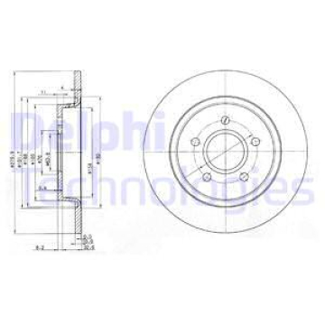 ARKA FREN DISKI AYNA FOCUS II04 11 C-MAX 07 09 VOLVO V50 04 12 C30 06 12 C70 II 05 13 S40 II 04 12 17 JANT - 16 JANT DÜZ 280mm 5 BİJON Marka : DELPHI