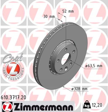 ÖN FREN AYNASI ADET VOLVO XC60 D3 D4 D5 2.4D 2.0T 3.2 T5 T6 2008 2017 CAP328X5 BJN Marka : ZIMMERMANN