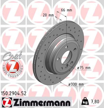 ARKA FREN AYNASI BMW 3 F30-F80-F31-F34 4 F32-F82-F36 DELİKLİ 986479622-DF6512S Marka : ZIMMERMANN