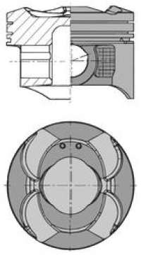 PISTON SEGMAN STD 72.00mm SMART FORTWO M132 W451 07 Marka : KOLBEN