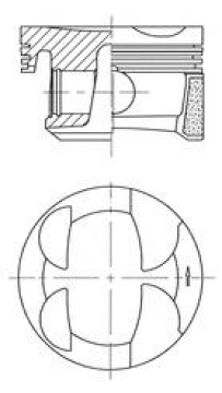 PISTON SEGMAN STD 77mm MINI N12 N16 R56 R57 R58 R59 R61 PEUGEOT EP6C PARTNER 207 208 508 2008 5008 CITROEN BERLINGO C3 C4 C5 DS3 DS4 Marka : KOLBEN
