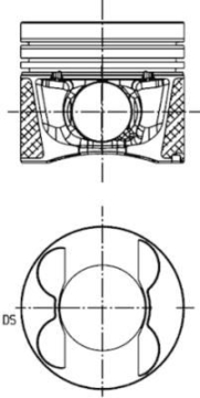 Piston SEGMAN STD SPRİNTER OM 642.990 1 Marka : KOLBEN