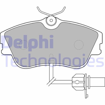 ÖN BALATA FİŞLİ VW TRANSPORTER T4 90-03 CARAVELLA 90-03 Marka : DELPHI