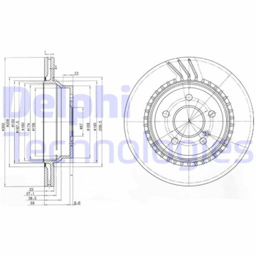 FREN DISKI ARKA MERCEDES W211 W212 S212 C218 C219 X204 Marka : DELPHI