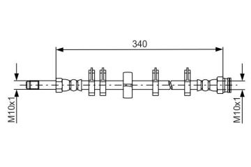 FREN HORTUMU IVECO DAILY IV-V-VI 06 340MM Marka : BOSCH