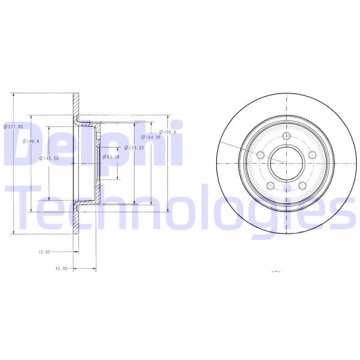 ARKA FREN DISK AYNASI CONNECT 1.8TDCI 02 13 ABS LI Marka : DELPHI