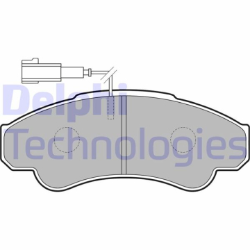 ÖN FREN BALATASI FİŞLİ BOXER 02/06 JUMPER 02/06 DUCATO 02/06 B.Y TİP 1800 KG Marka : DELPHI