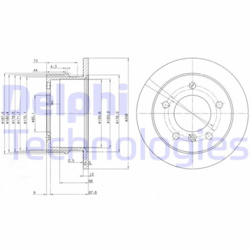 FREN DISKI ARKA MERCEDES W463 B901 B904 . VW LT 28-35-46 Marka : DELPHI