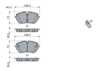 ÖN FREN BALATASI 330 mm ASTRA L 21 GRANDLAND 17 C5 AIRCROSS 18 308 14 3008 19 508 18 DS4 21 DS7 19 DS9 20 Marka : BOSCH