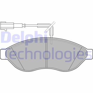 ÖN BALATA DUCATO 3-4-BOXER 3-4-JUMPER 3-4 06 11 16Q-20Q- KARSAN JEST TEK FİŞLİ Marka : DELPHI