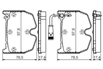 FREN BALATASI ON MERCEDES C219 W211 W220 W221 R230 Marka : BOSCH
