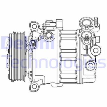 KLIMA KOMPRESORU FORD FOCUS III 11 1.6 TDCI MONDEO IV 07 14 1.6 TDCI VOLVO V60 I 10 V40 10 V50 10 S60 II 10 S40 II 10 C30 10 1.6D D 4162 T Marka : DEL