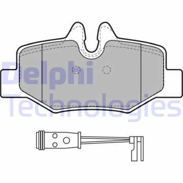 FREN BALATASI ARKA MERCEDES VITO W639 03 Marka : DELPHI