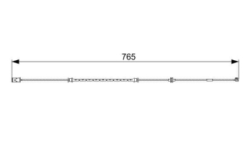 ÖN FREN BALATA FİŞİ İKAZ KABLOSU ASTRA G 99-05 ZAFIRA 99-05 768mm Marka : BOSCH