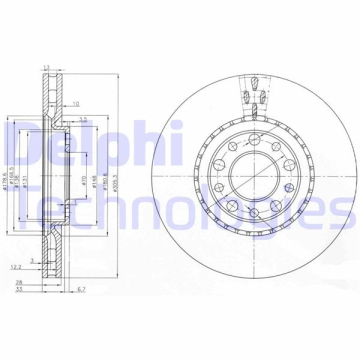 ÖN FREN DISKI JEEP RENEGADE 14 COMPASS 16 ALFA ROMEO 159 05 GIULIETTA 10 FIAT 500X 14 305x28x5 DELİK Marka : DELPHI
