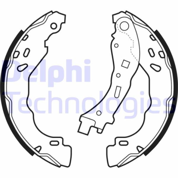 ARKA PABUÇ BALATA LOGAN 04 CLIO II-IV-P208 12 P301 12 C-ELYSEE 12 DS3 13-15 MICRA 10 MATRIX 01-10 Marka : DELPHI