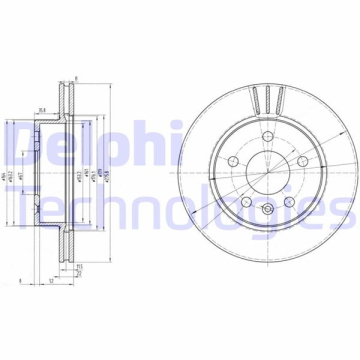 FREN DISKI ON MERCEDES VITO W638 97 03 Marka : DELPHI