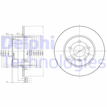 ARKA FREN AYNASI VECTRA B 96-02 SAAB 900 93-03 286 x 10 x 5DL DOLU 5084751-5391578-90495269 Marka : DELPHI