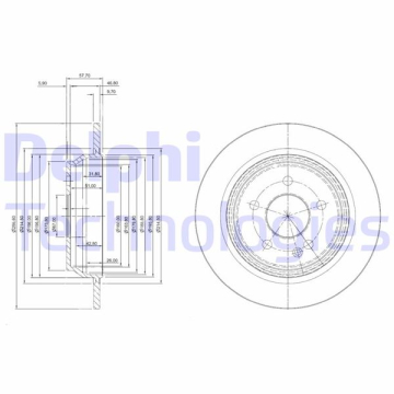 FREN DISKI ARKA MERCEDES VITO W639 03 Marka : DELPHI